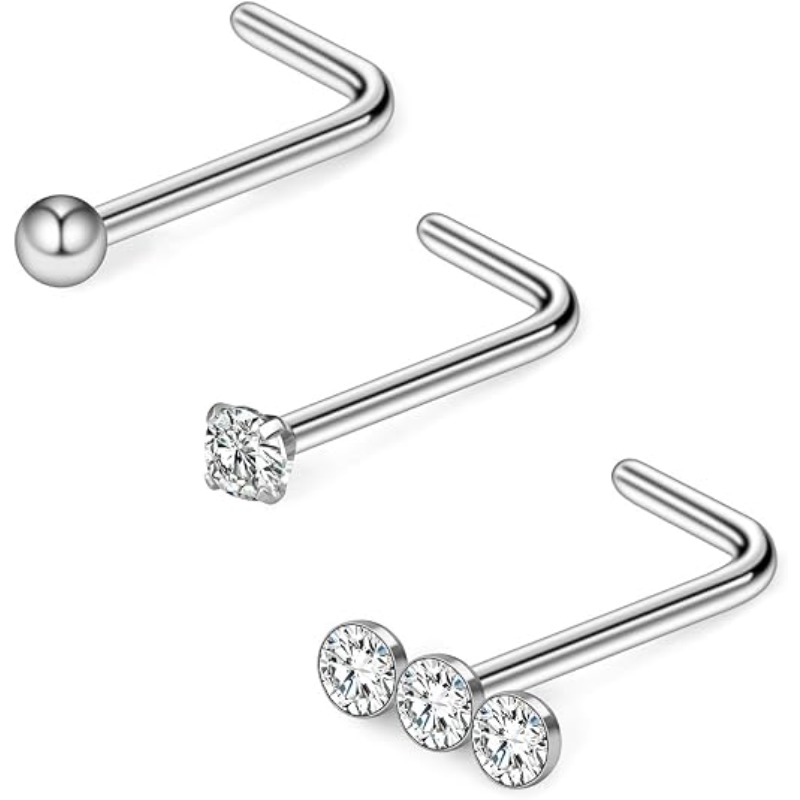 3PCS 20G Surgical Steel Triple - Body Jewelry Surgical Steel recension och pris