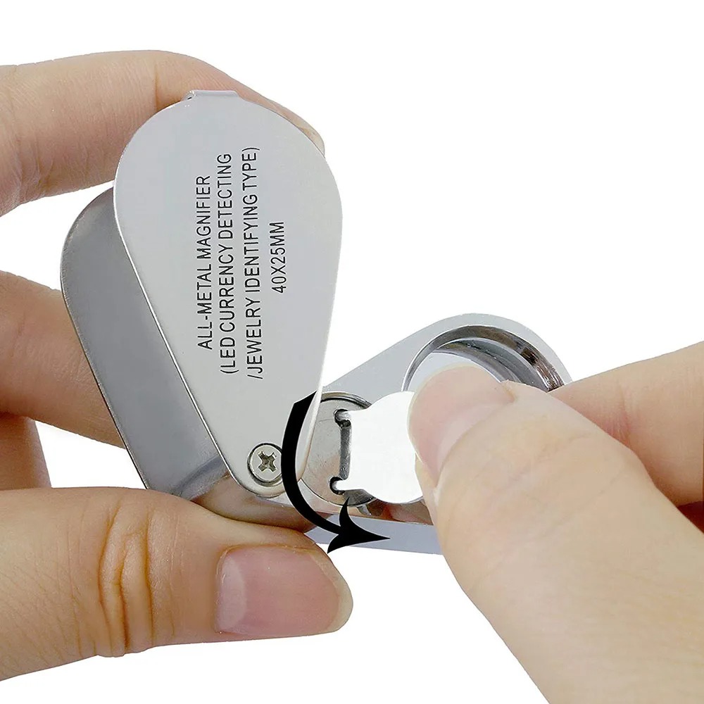 40X Illuminated Jeweler Loupe  - Body Jewelry Repair recension och pris
