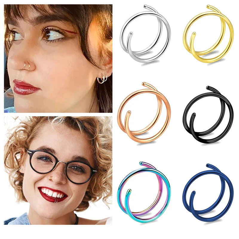 6pcs/lot 20G Stainless Steel N - Body Jewelry Surgical Steel recension och pris