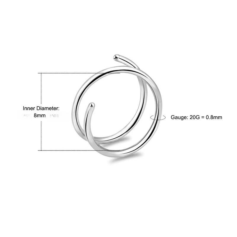 6pcs/lot 20G Stainless Steel N - Body Jewelry Surgical Steel recension och pris