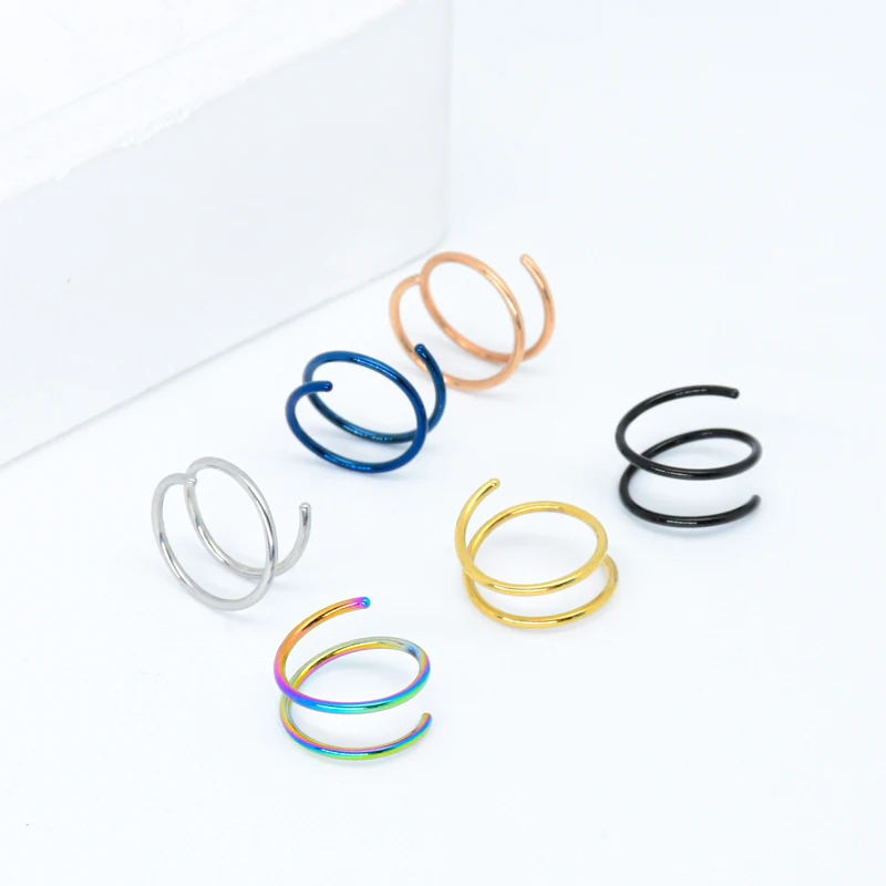 6pcs/lot 20G Stainless Steel N - Body Jewelry Surgical Steel recension och pris