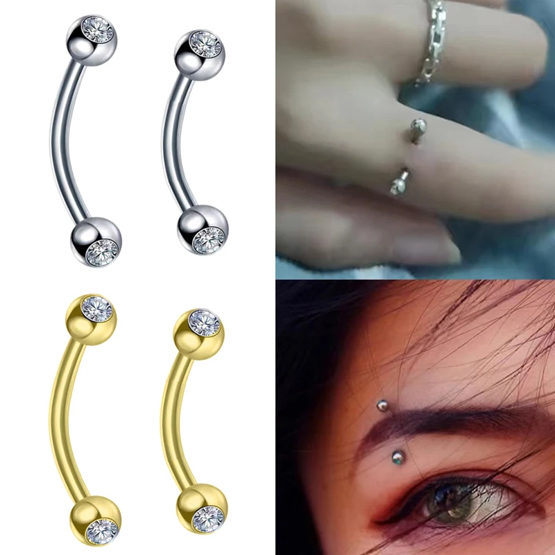 2PCS Body Jewelry 16G Daith Ea - Body Jewelry Surgical Steel recension och pris
