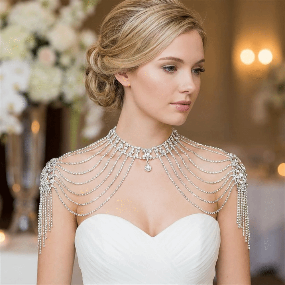 Luxurious Design Rhinestone Sh - Body Jewelry Necklace recension och pris